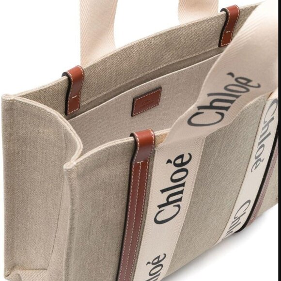 NWT Chloé Medium Woody Tote Bag - Picture 4 of 9